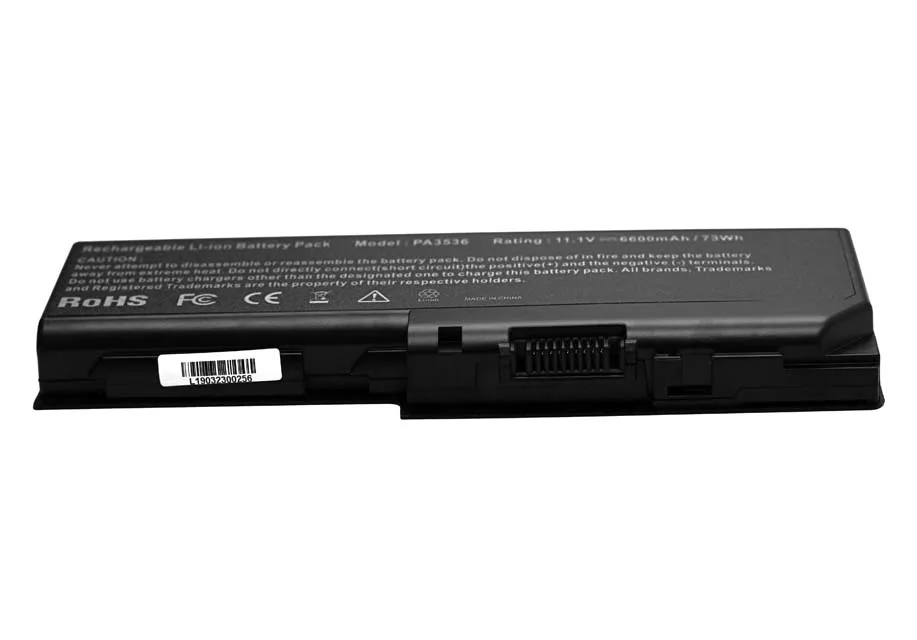 11,1 v 6600mAh лаптоп с Батарея для Toshiba PA3536U-1BRS PA3537U-1BAS PA3537U-1BRS PABAS100 PABAS101 Equium L350 P200D L350D P200