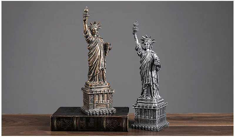 Скульптура в виде здания Liberty, башня Парижа, миниатюрная модель, украшение дома, искусство, украшения, подарки из смолы