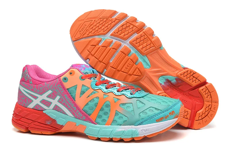 Asics Gel-Noosa TRI9 женская обувь дышащая устойчивая обувь для бега уличная теннисная обувь Hongniu