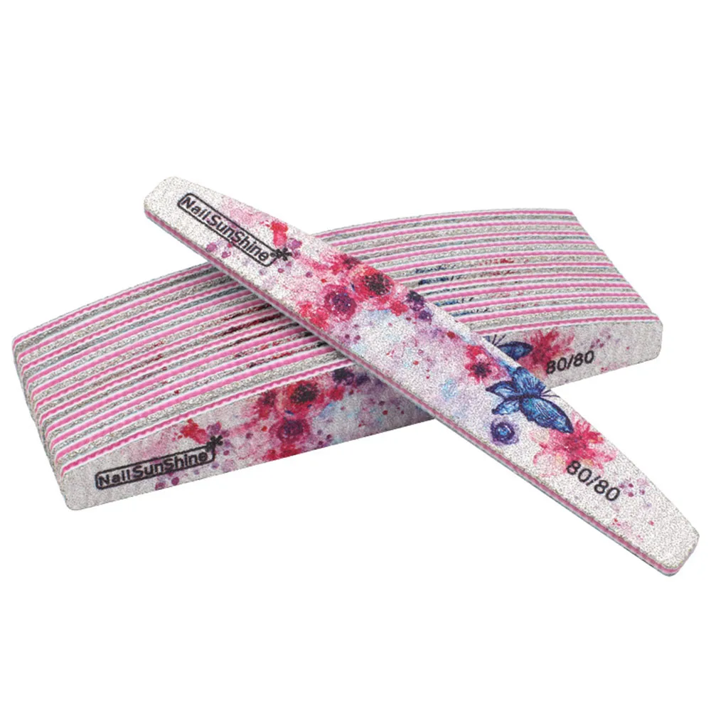 Профессиональный пилка для ногтей напечатанный буферный блок красочный Лайм ongle