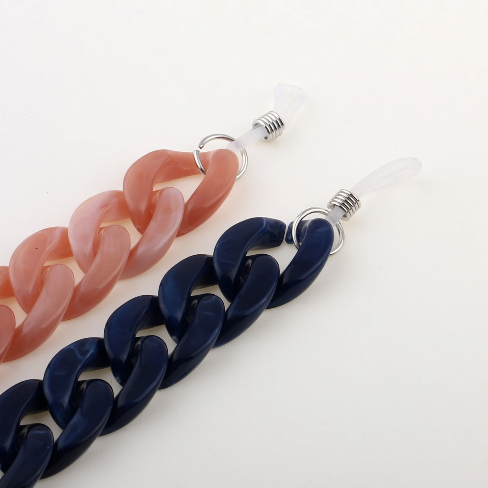 

Doreen Box Acrylic Face Mask And Glasses Neck Strap Lariat Lanyard Necklace Silicone Non-slip Women DIY Chains Fashion Jewelry