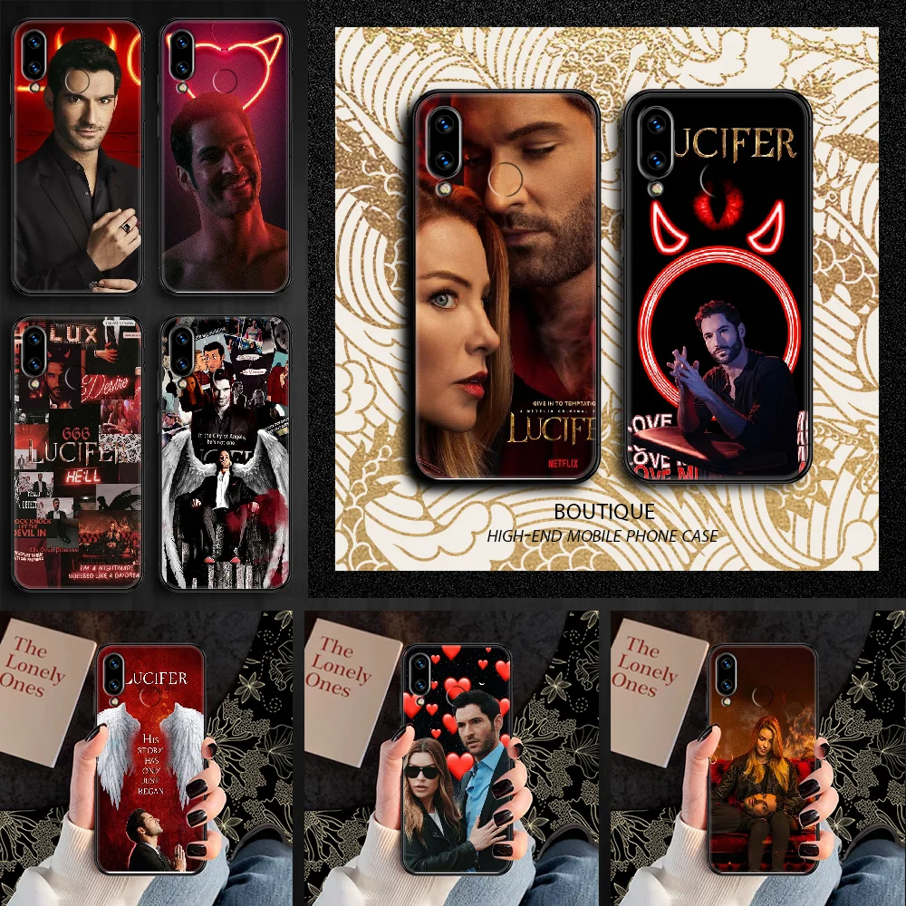 Чехол для телефона Lucifer Demon Morningstar Huawei Honor 6 7 8 9 10 10i 20 A C X Lite Pro Play черный чехол из ТПУ