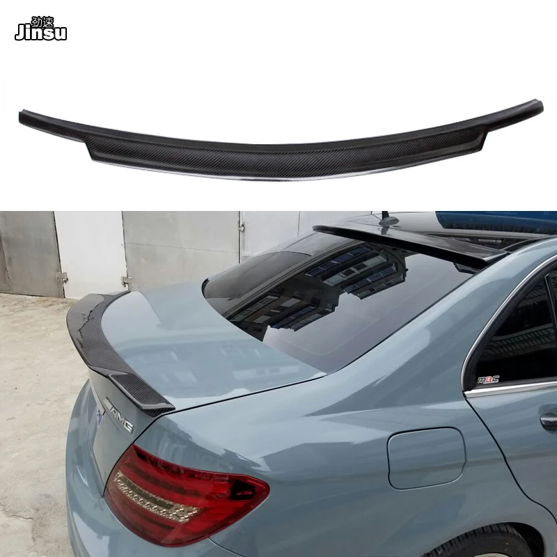 Стильный спойлер C74 для заднего багажника из углеродного волокна губа Benz C класса