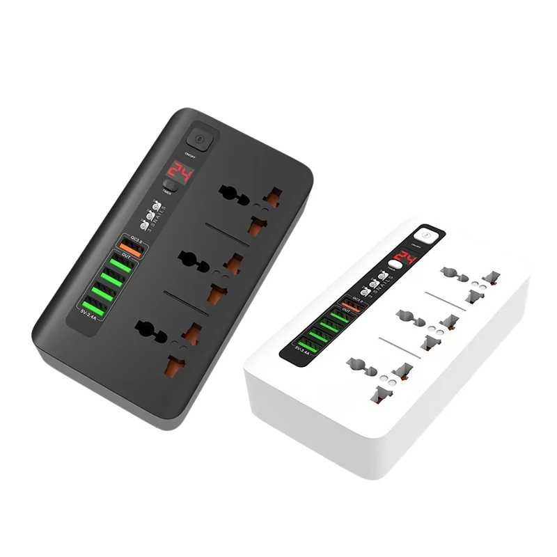 

Удлинитель с USB QC3.0, 2500 Вт, 10 А, 6,5 футов