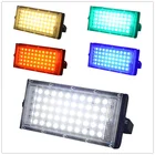 Светодиодный прожектор, водонепроницаемый точечный светильник, уличный фонарь, холодный белый, красный, зеленый, синий, ландшафтный светильник, IP65 RGB, 220 В, 240 В