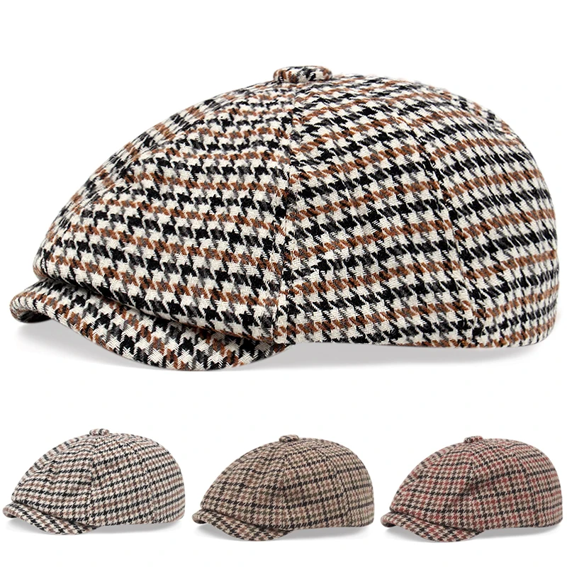 

кепка мужская бейсболка для мужчин кепка женская бейсболка Новинка 2021, модный клетчатый берет, мужская шапка, Дамская шапка, шапка художник...