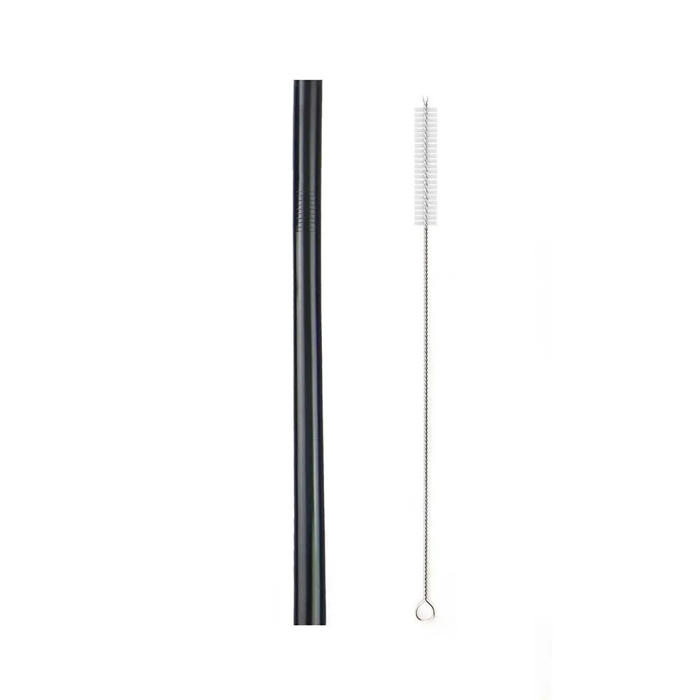 12mm Up Black 1/4/8 шт. мульти металлическая соломинка комплект многоразовые соломы 304 Нержавеющая сталь соломинки с кистью экологически-безопасные соломинки для кружек 20/30 унций - Цвет: 12mm Up Black
