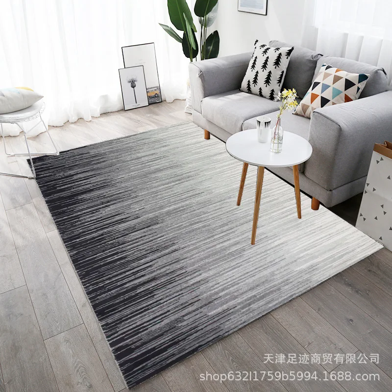 

Home Large Carpet Nordic Living Room Coffee Table Carpet Modern Geometric Bedroom Non-slip Mat Hand Wash Mechanical Wash