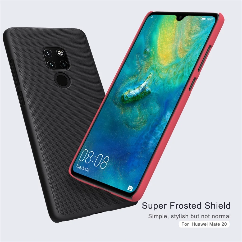 Huawei Коврики 20 х чехол huawei Коврики 20 Pro чехол матовый чехол NILLKIN для huawei Коврики 20 жесткий Пластик задняя крышка с подарко