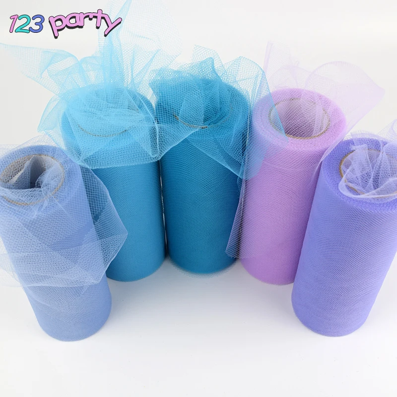 15 см 25 ярдов рулон ткани катушка пачка для вечерние НКИ детского дня рождения
