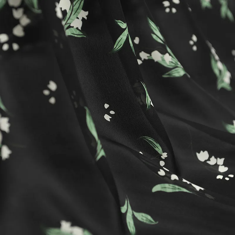 

Soft Silk Double Joe Fabric for Sewing Dresses Shirts Material Lightweight Breathable Smooth Drape Natural Anti-wrinkle