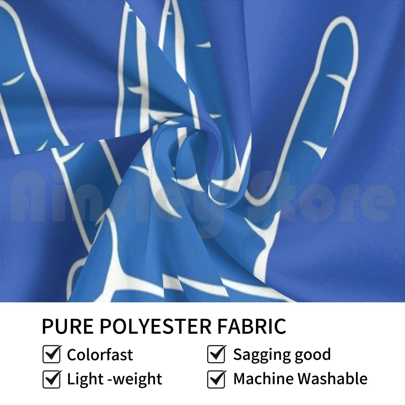 Westside западное побережье рэп хип-хоп Ручной знак Синий Гобелен фон настенный Westcoast