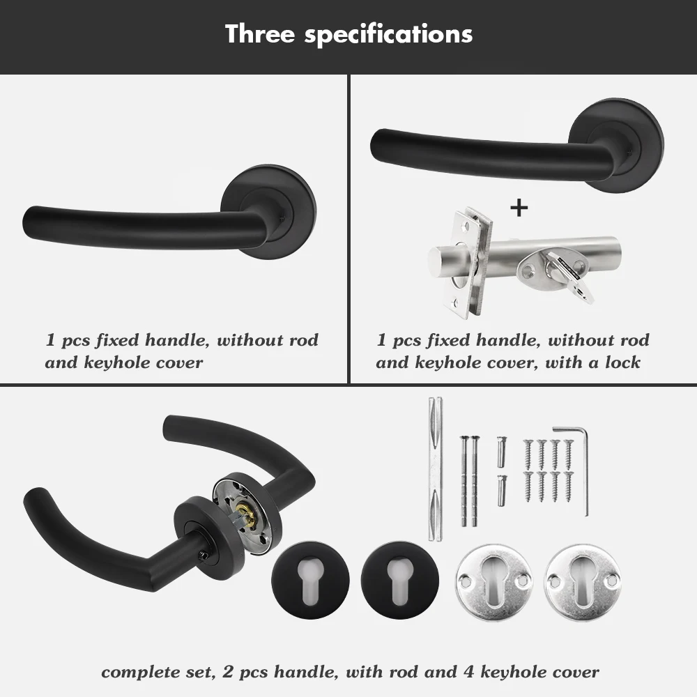 MARIE внутренняя дверная ручка из нержавеющей стали для спальни дверной замок