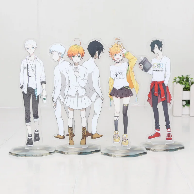 

16cm The Promised Neverland Acrylic Stand Model Plate Desk Decor The Promised Neverland Action Figure Toy