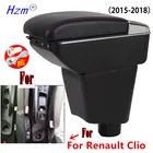Подлокотник для Renault Clio 4, для Renault Clio 3 III IV, автомобильный подлокотник, автомобильные аксессуары, контейнер для хранения, подстаканник, пепельница, USB