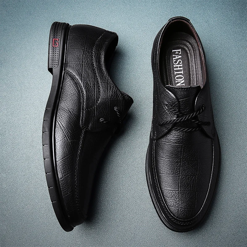 

Piergitar Men Shoes Sneaker Casual Shoes Men Sport Flat 2020 Fashion Sapato Masculino Leather Mens Hot Sale Shoe Man Black
