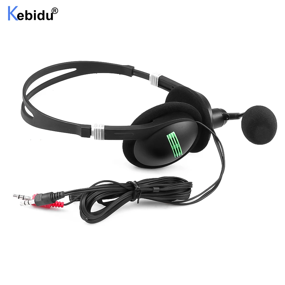 Компьютерная гарнитура 3 5 мм проводные наушники с микрофоном AUX Наушники