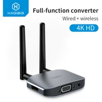 hagibis 4k hd vga hdmi compatible adapter tv stick wireless wifi display dongle screen mirroring video audio converter