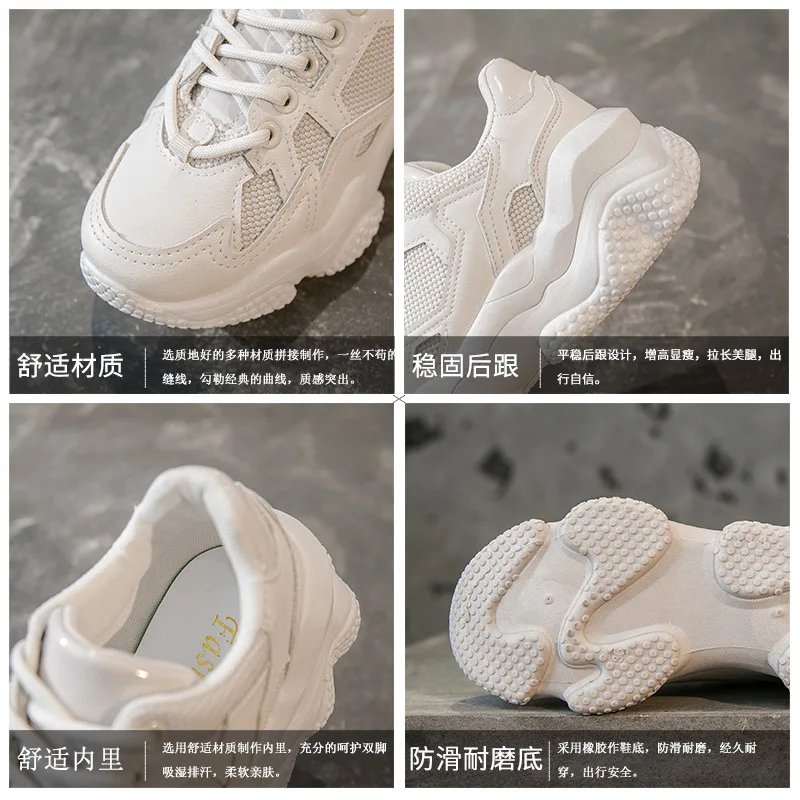 

Old Dad Shoes Women's Fashion Spring and Autumn Women's Sports Style Single Shoes Show Foot, Small Versatile New Sports Shoes