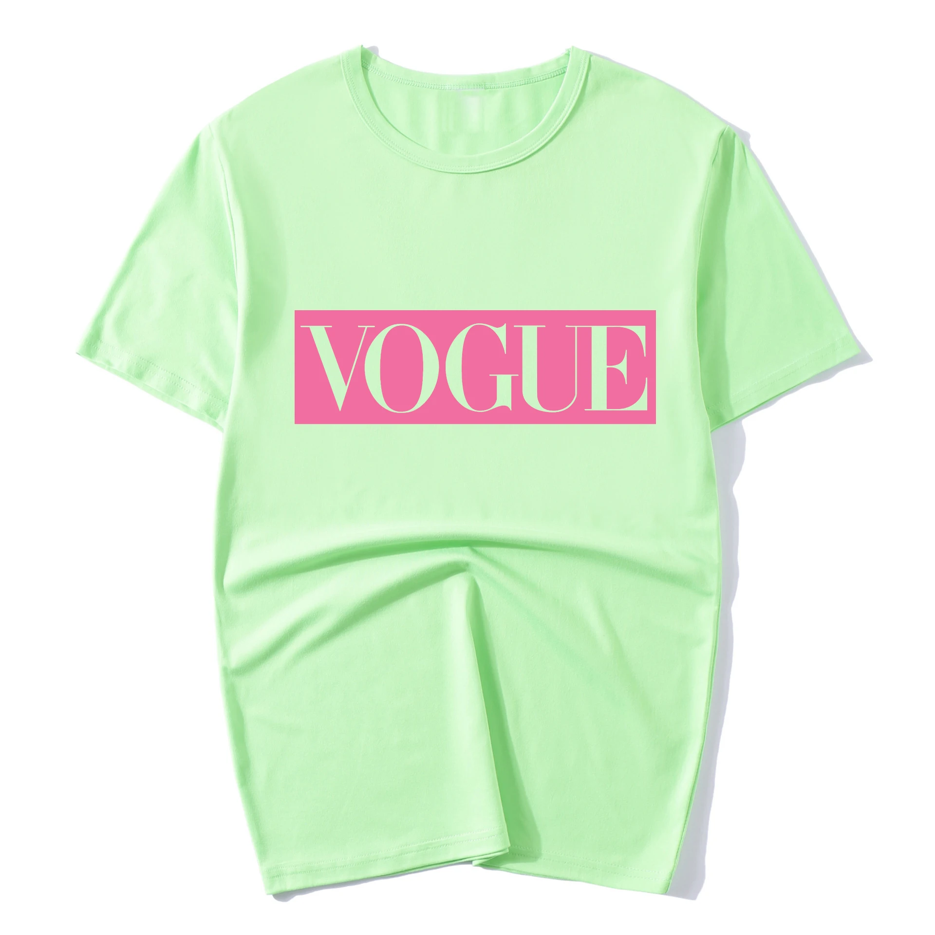 XUANCOOL 2020 летняя модная женская футболка Топы VOGUE повседневные женские футболки