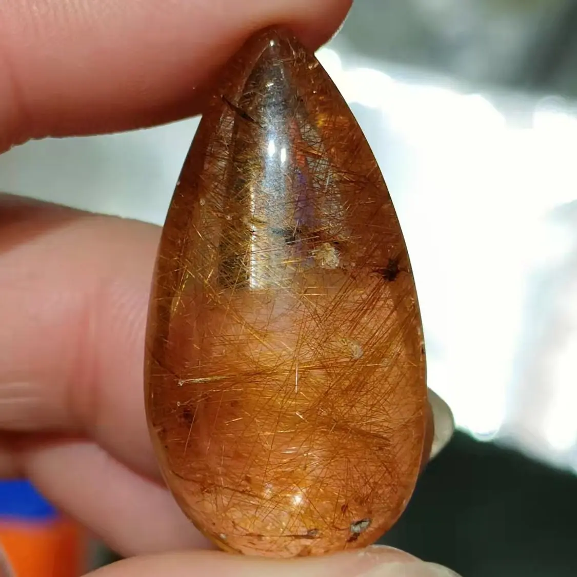

1PCS Golden rutilated