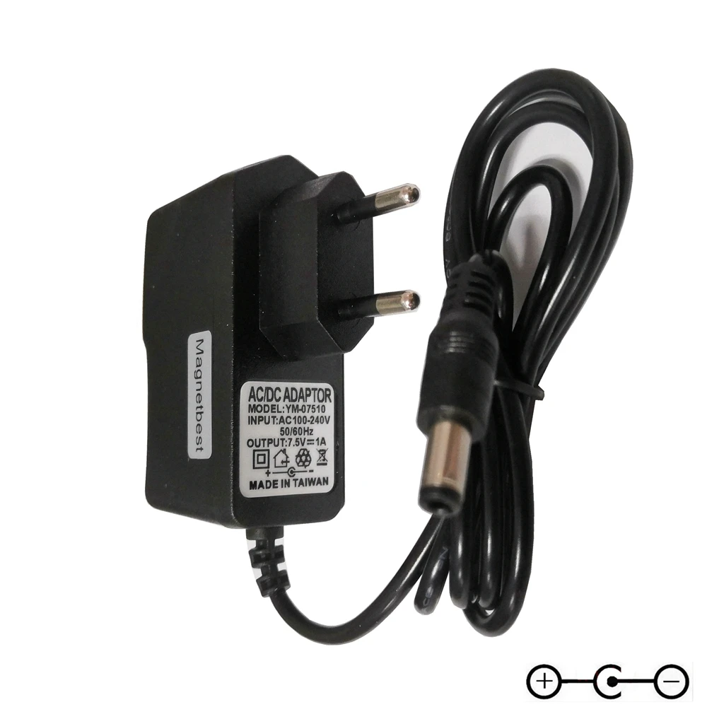 7.5V 1A Power Supply Adapter For Casio MT-55 MT-68 Electric Piano Keyboard AD-1 400mA AC DC Charger |