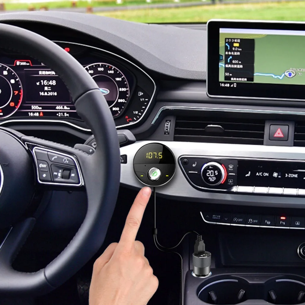 Bluetooth AUX Handsfree Car Kit приемник Авто Hands Free адаптер для автомобилей с 3 5 мм Jack Carkit