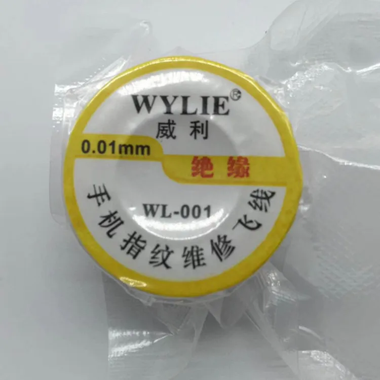 Wylie 0.01mm pure copper insulated flying lead 0.02mm motherboard fingerprint Easy to tin repair | Инструменты