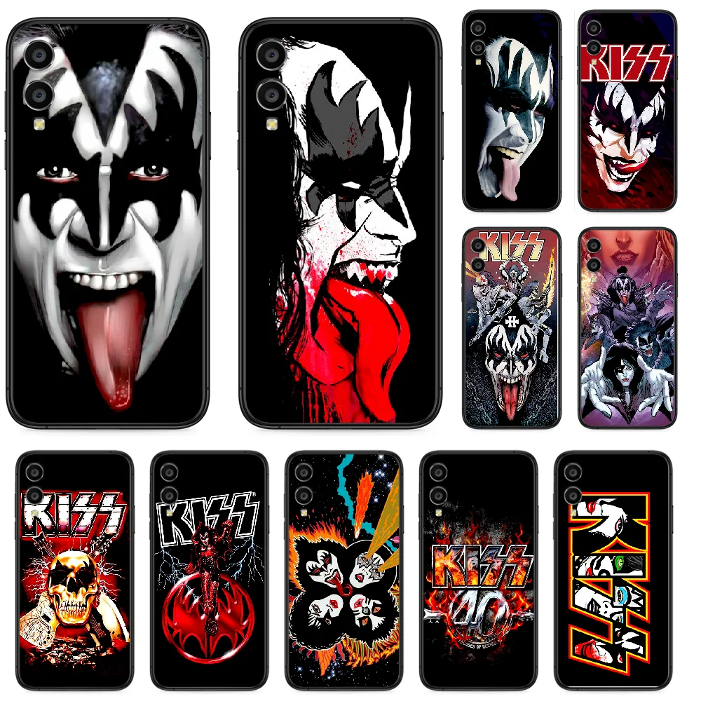 

Kiss Rock Band Phone case For Huawei Honor 6A 7A 7C 8 8A 8X 9 9X 10 10i 20 Lite Pro Play black bumper fashion cell cover trend