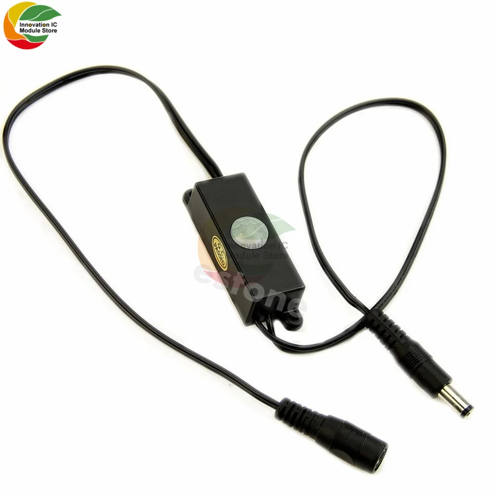 DC 5-24V 4A Automatic PIR Infrared Motion Sensor Detection Switch 5.5*2.1 Power Converter Male Female Adapter for LED Lamp | Электронные