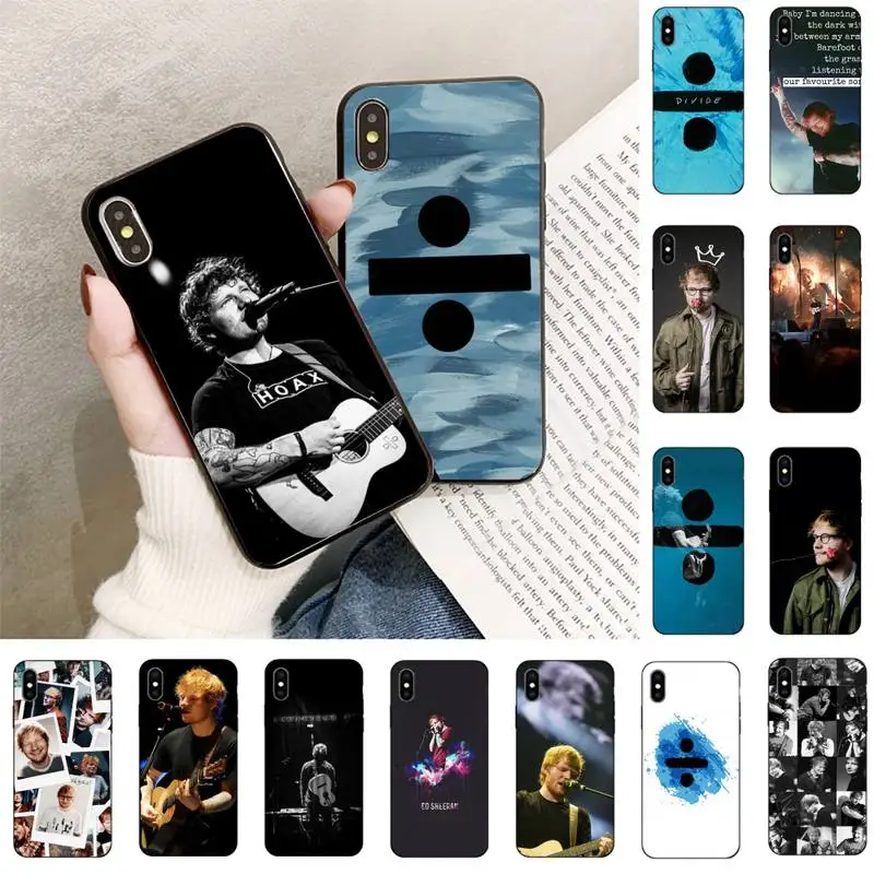 

TOPLBPCS Pop Singer Star Ed Sheeran Phone Case For iPhone 11 8 7 6 6S 7 plus 8 plus X XS MAX 5 5S XR 12 11 Pro max se 2020 Case