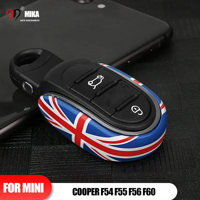 

For Car Key Case Cover For Mini Cooper Clubman Countryman F54 F55 F56 F57 F60 Protector Holder Alloy Auto Accessories Decoration