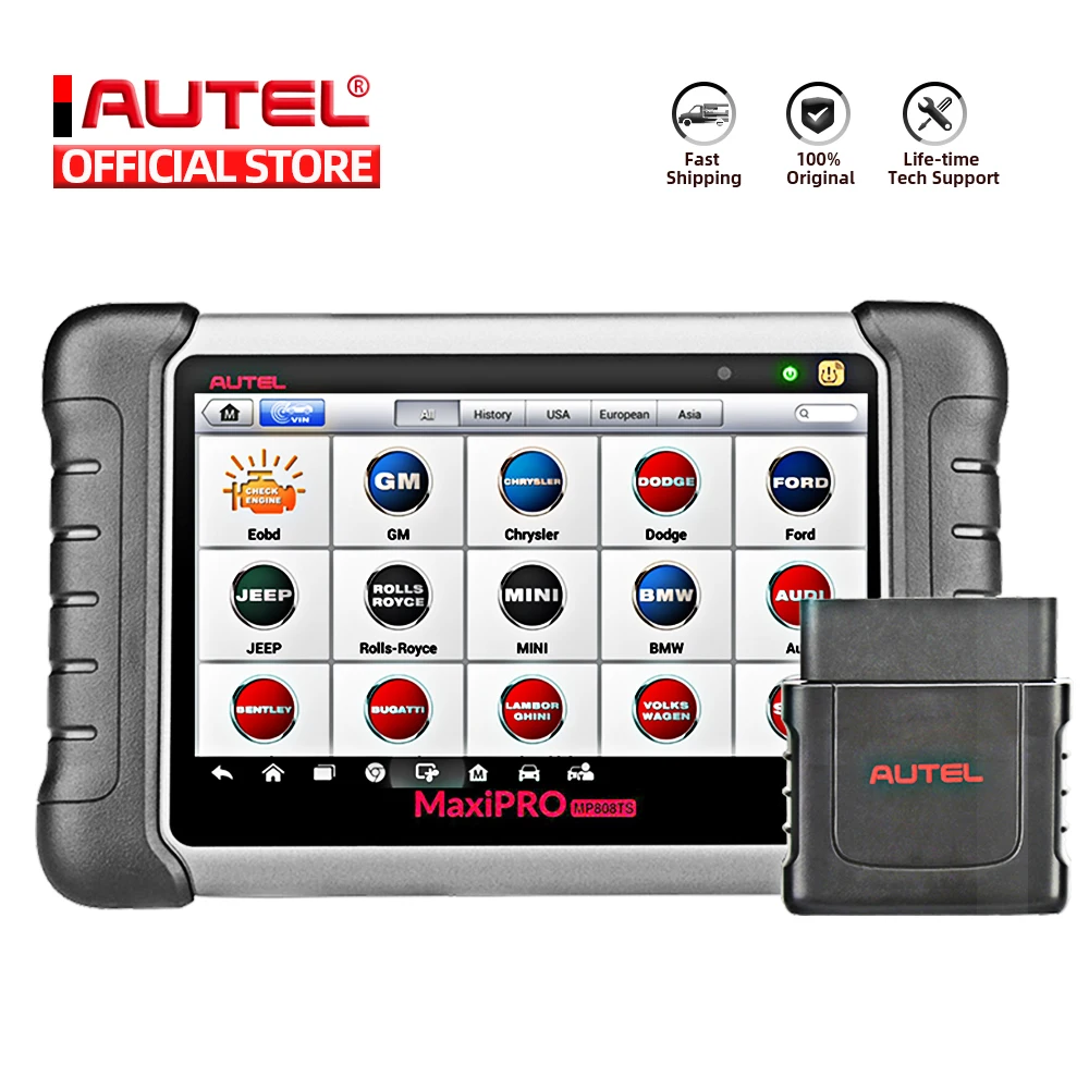 Autel MaxiPRO MP808TS OBDII Car Automotive Diagnostic Tool OBD2 Scanner OBD 2 Code Reader TPMS Functions PK AP200 MK808 MK808TS