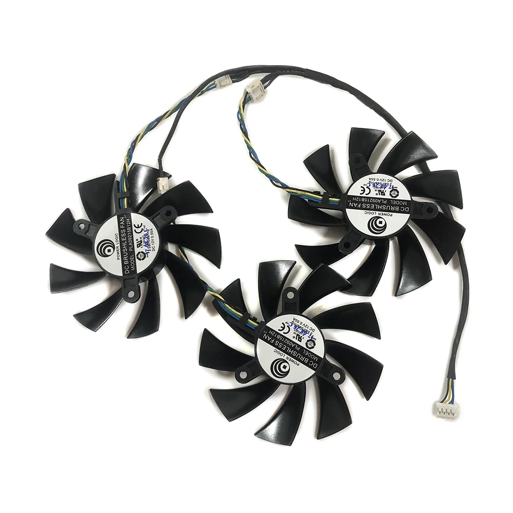 3 шт./компл. AXRX VEGA 56/64 GPU VGA кулер Графика карты вентилятор для PowerColor RX Видеокарта