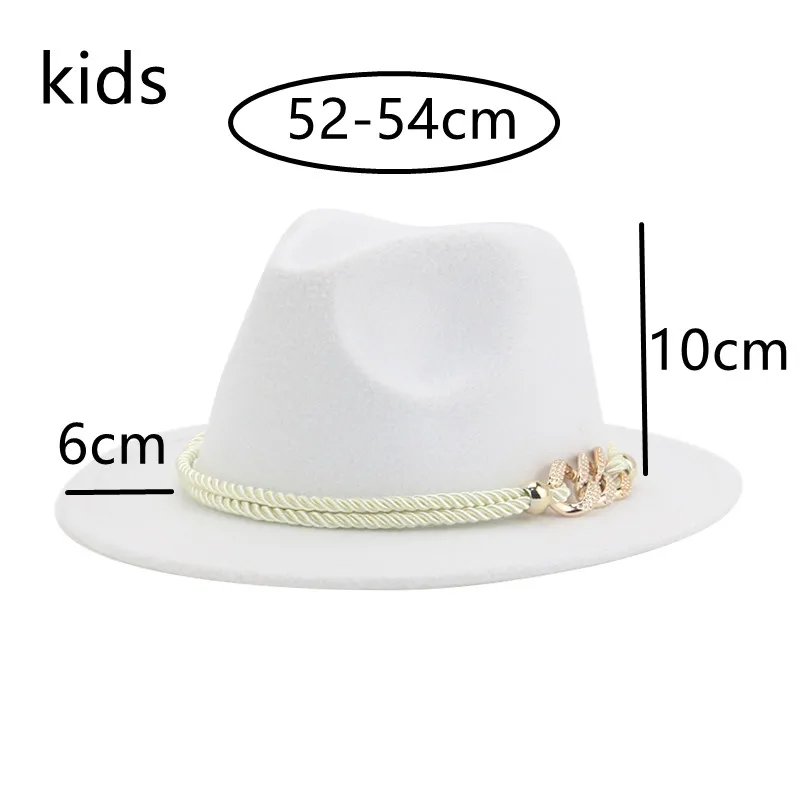 

Girl Hat Boys Hat Fedoras Hats for Women 52cm 54cm Solid Small Panama Jazz Caps Belt Dress Formal Outdoor New Sombreros De Mujer