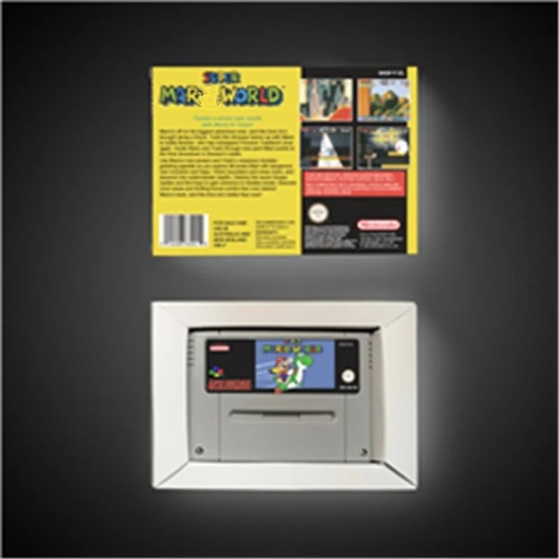 

Super Marioed World - EUR version Battery saving RPG game card with retail box Marioed games cartridges
