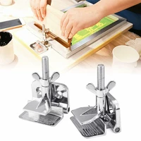 2pcs thumbscrew tool durable parts butterfly hobby fastening screen printing diy emulsion metal frame squeegee hinge clamp