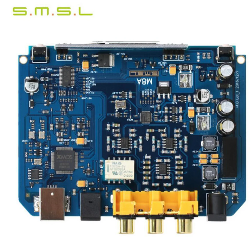SMSL M8A ES9038Q2M 32Bit/768kHz DSD512 DAC USB/Optical/Coaxial/ input XMOS Hi Res USB Decoder humanized operation|Цифро-аналоговые