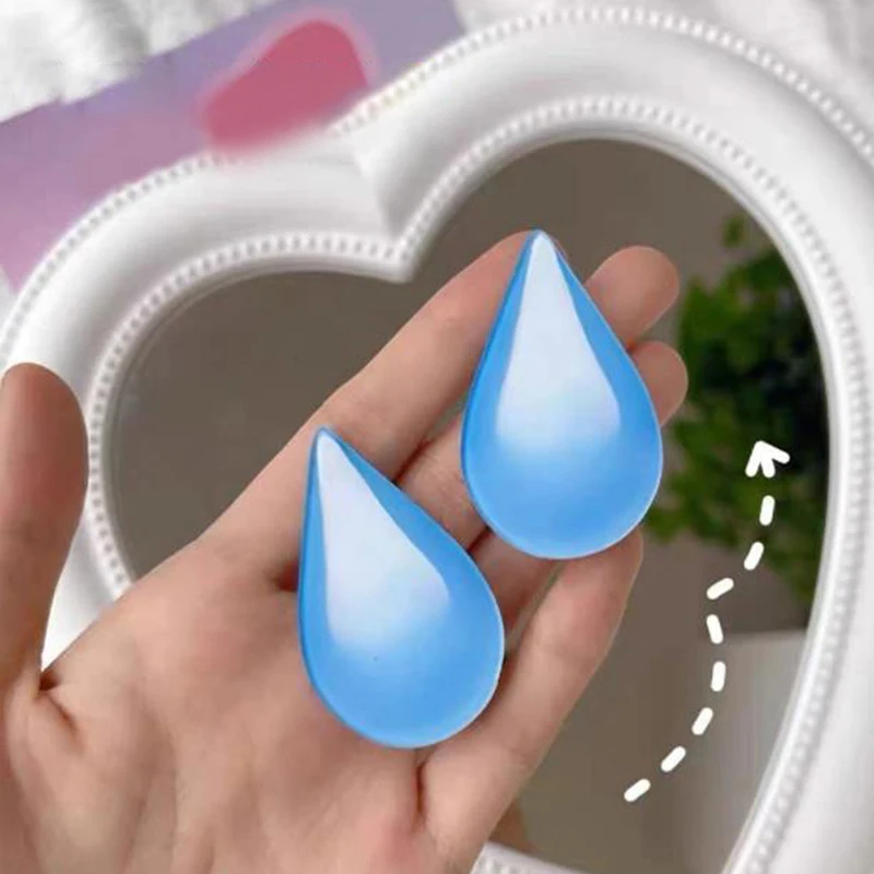 1Pcs Fashion Emojied Hairpin Speechless Sweat Water Drop Hair Clip For Cool Girl |