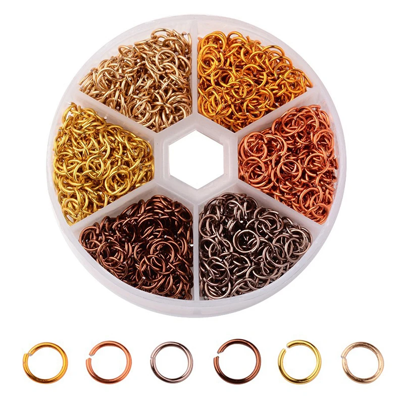 1080 шт Круглые Диаметр 6 мм обруч серьги нержавеющая сталь провод разъем ювелирных