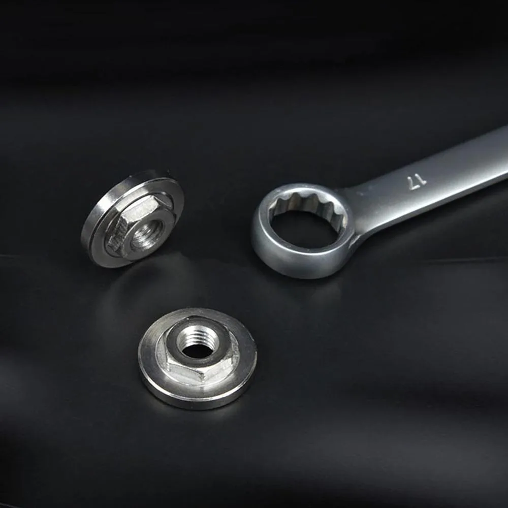

2 Sets Angle Grinder Inner Outer Hexagon Nut Sturdy Accessories with Wrench
