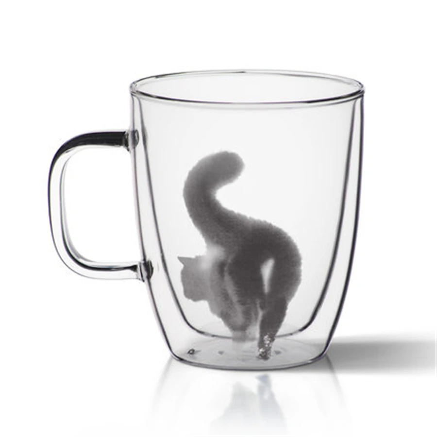 

Double Wall Glass Cups Of Coffee Mugs Tea Water Big Art Supplies Fincan Simple Handmade Mugs Personalized Simple DD70