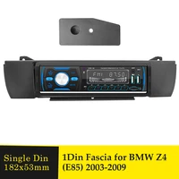 1din car radio fascia for bmw z4 e85 2003 2009 audio cd dvd player stereo panel interface dash trim installation kit bezel frame