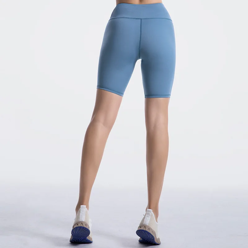 Новые однотонные Высокая Талия Йога шорты сексуальные пуш ап Для женщин Фитнес