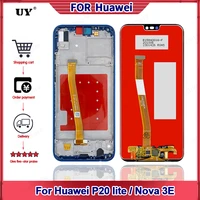 original ips display for huawei p20 lite display touch screen for nova 3e lcd display ane lx1lx3 replacement parts with frame