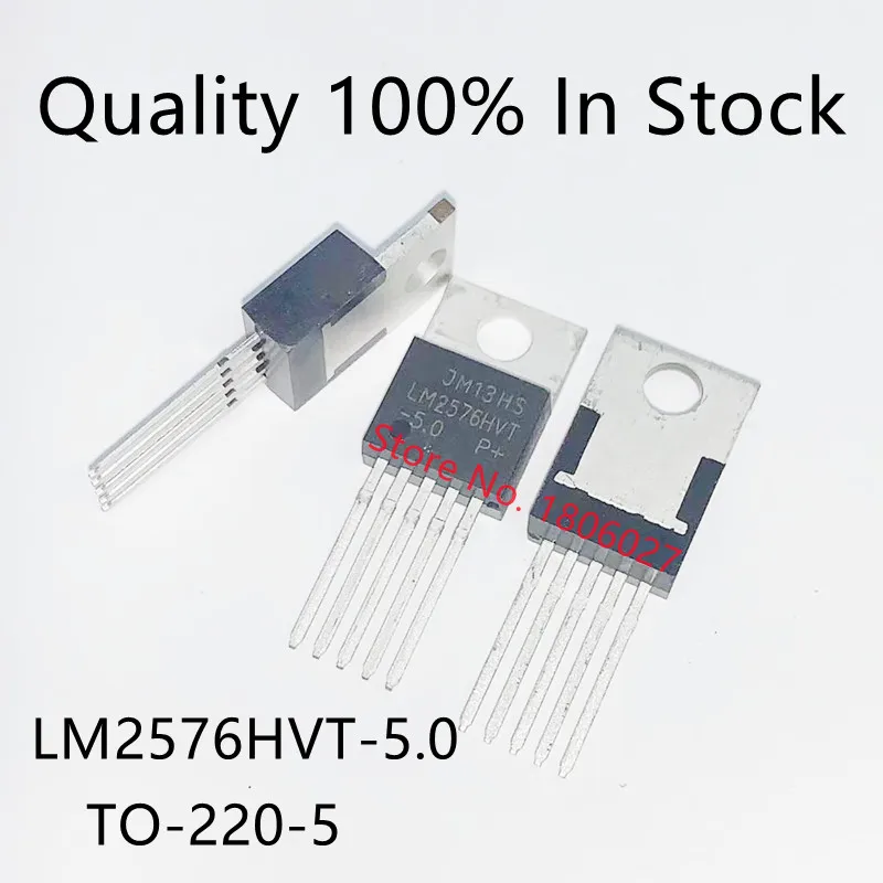 

10pcs/lot LM2576HVT-5.0 LM2576-5.0 TO220-5 voltage regulator 5V withstand voltage 45V