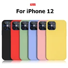 Чехол для iPhone 12 Pro Max, роскошный оригинальный чехол из жидкого силикона для iPhone 12 Pro 12 MiNi 12, мягкий чехол из ТПУ и силикона без логотипа