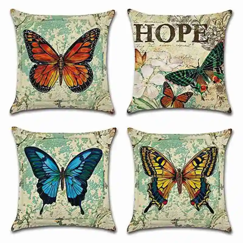 

New Lucky Irish Style Cushion Cover Green Clover Leaf Print Pillow Cover St. Patrick's Day Decorative Pillows Case Home Decor