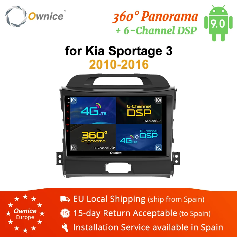Ownice K3 K5 K6 Android 9 0 автомобильное радио GPS Navi плеер DVD для Kia Sportage 2010 2011 2012 2013 2014 2015