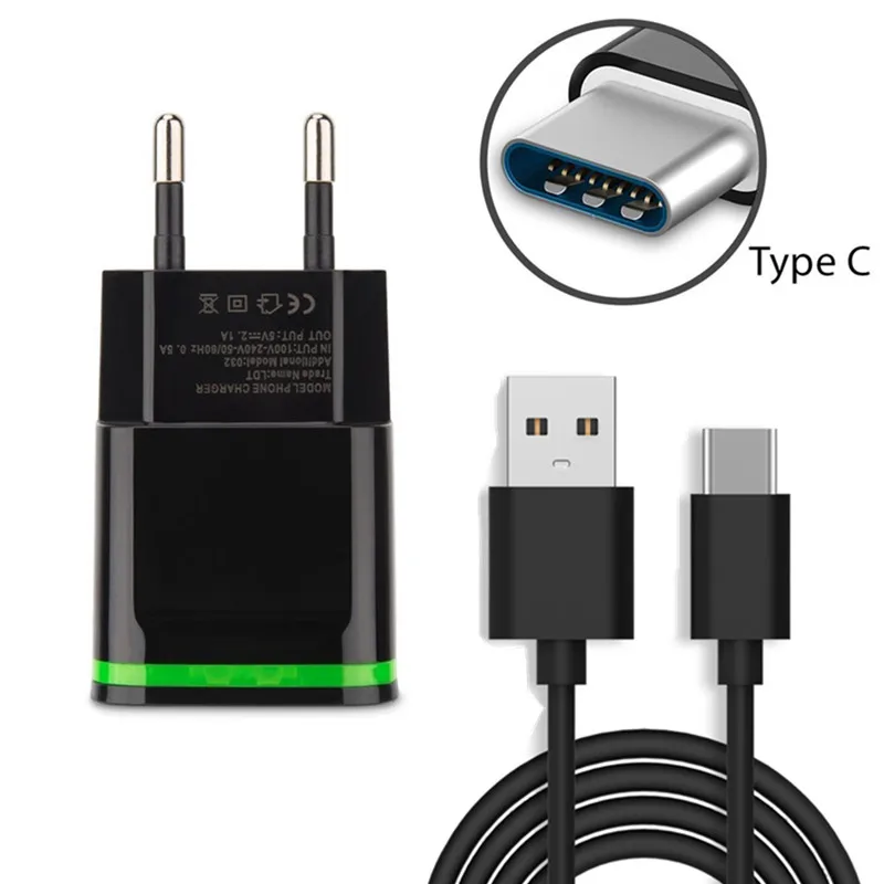 Светодиодный USB-кабель типа C для быстрой зарядки Xiaomi Mi 9 9t a2 4C Mi5 4S Nexus 5X 6P Elephone U Pro Z1